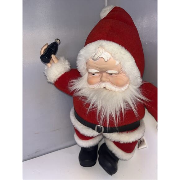 Christmas Holiday 1988 Goldsmith Santa Claus Doll with Coca-Cola Bottle Vintage - Picture 5 of 11